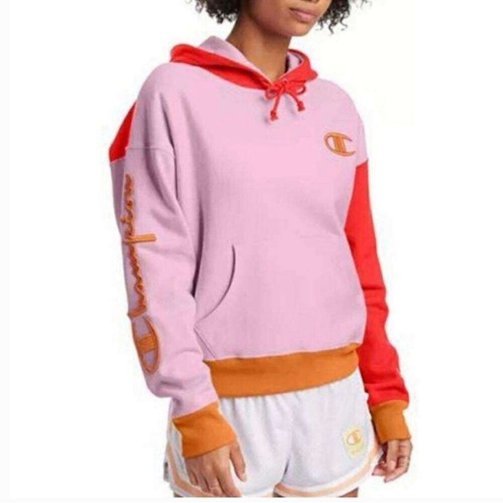 CHAMPION REVERSE‎ WEAVE COLOR BLOCK SWEATSHIRT SIZE XL